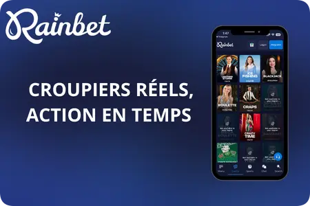 Croupiers en direct, roulette et blackjack en HD