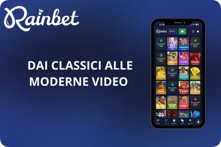 Ampia selezione di slot su Rainbet Casino