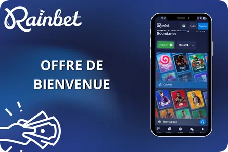 Joueur de Rainbet Plinko sur mobile avec bonus