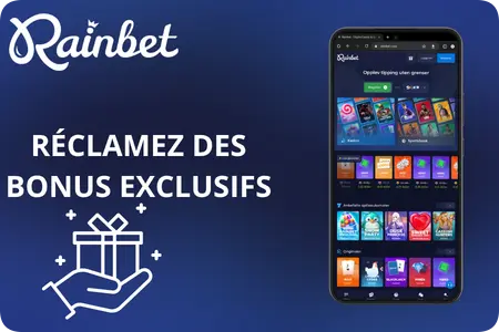 Tableau de bord Rainbet : rakeback et bonus quotidiens