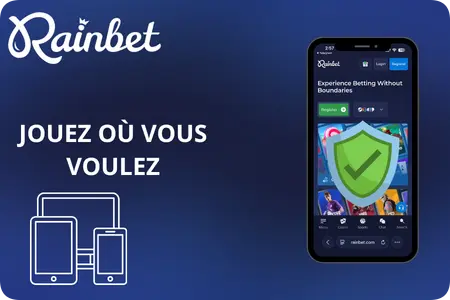 Plateforme Rainbet adaptée à divers appareils mobiles